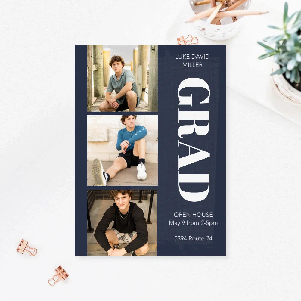 5x7 Single Sided Flat Card - GRAD (Vertical Grad-2)