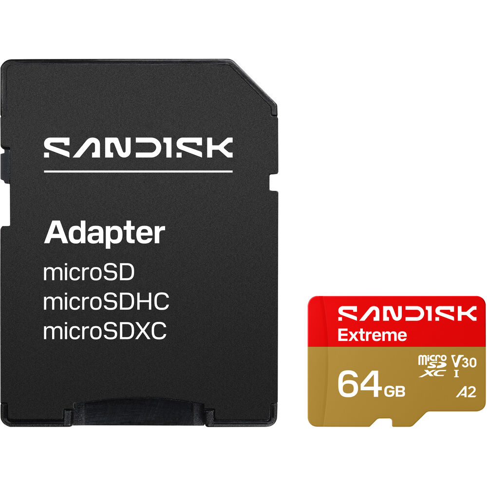 SanDisk 64GB Extreme UHS-I microSDXC Memory Card