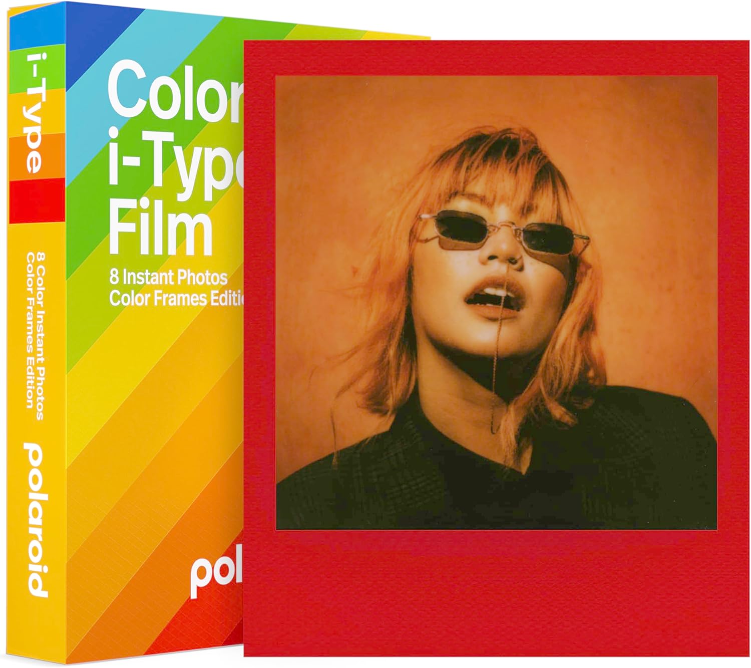 Polaroid Instant Film (8 Exposures) i-Type Color with Colored Frames