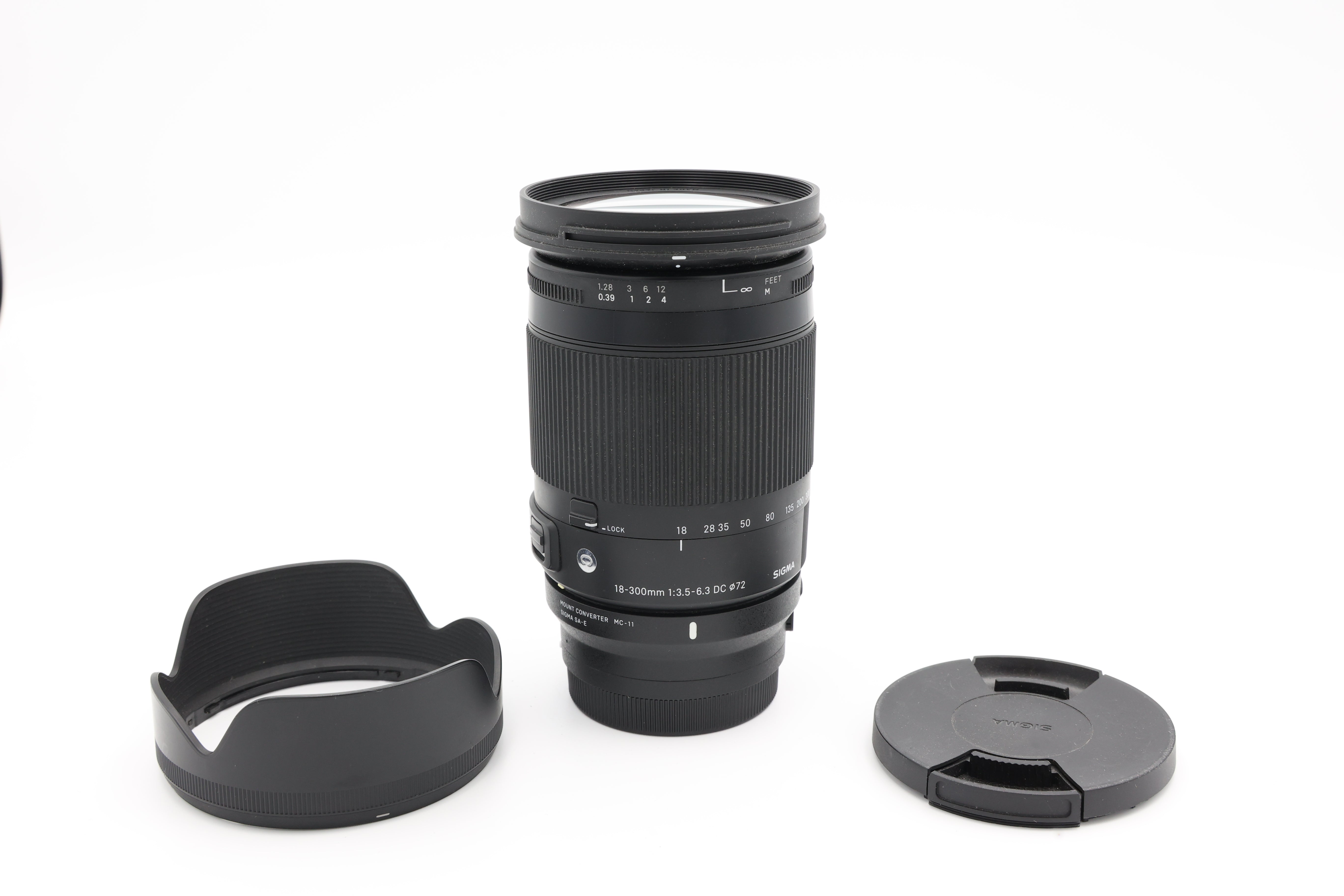 USED Sigma 18-300mm f/3.5-6.3 Lens with Sigma SA - E Mount Adapter (#52316658ACP)