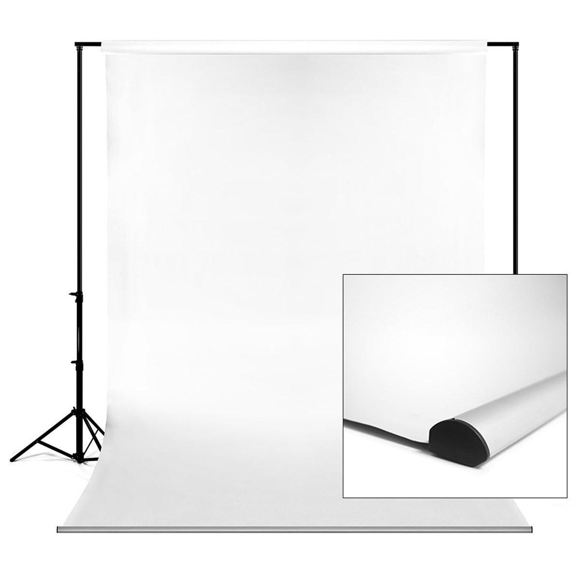 Savage Seamless Backdrop Paper Super White 107" x 36 Foot Roll w/Leader Bar