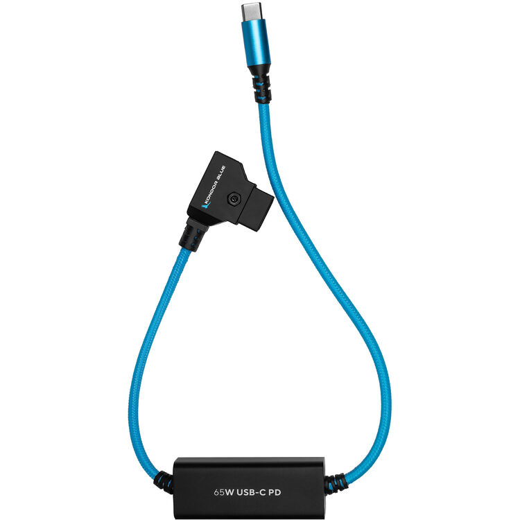 Kondor Blue D-Tap to USB-C Power Delivery Cable for Mirrorless Cameras