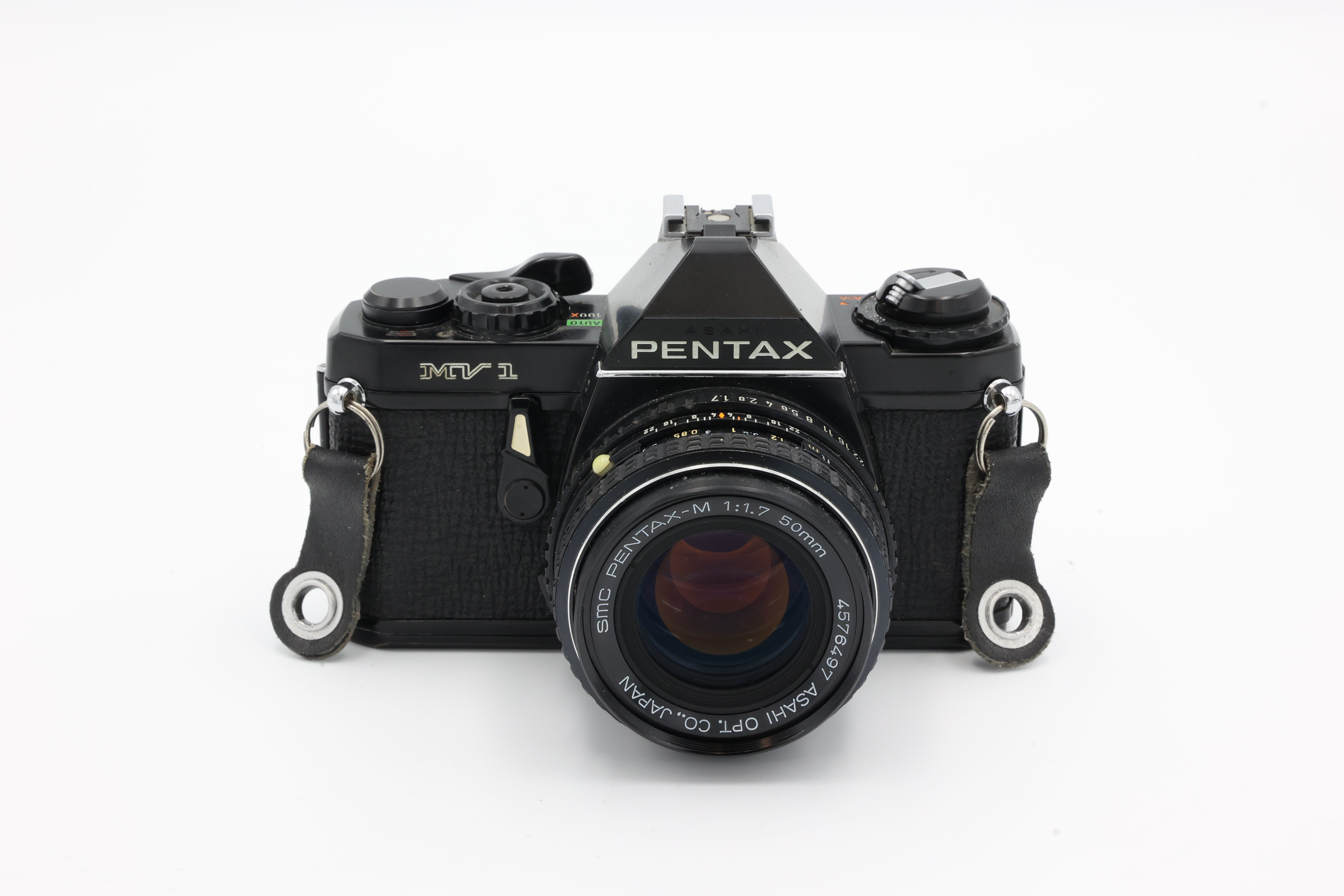 USED Pentax MV-1 Film Camera w/ 50mm f/1.7 Lens (#1734887+4576497ACP)