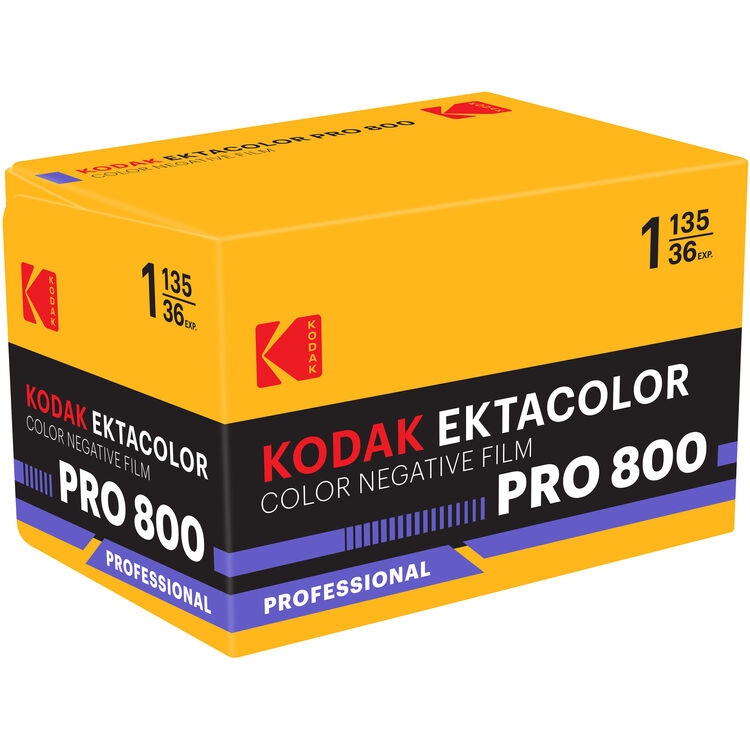Kodak Ektacolor Pro 800 Color Negative Film 35mm 36EXP - Single Roll (Boxed)