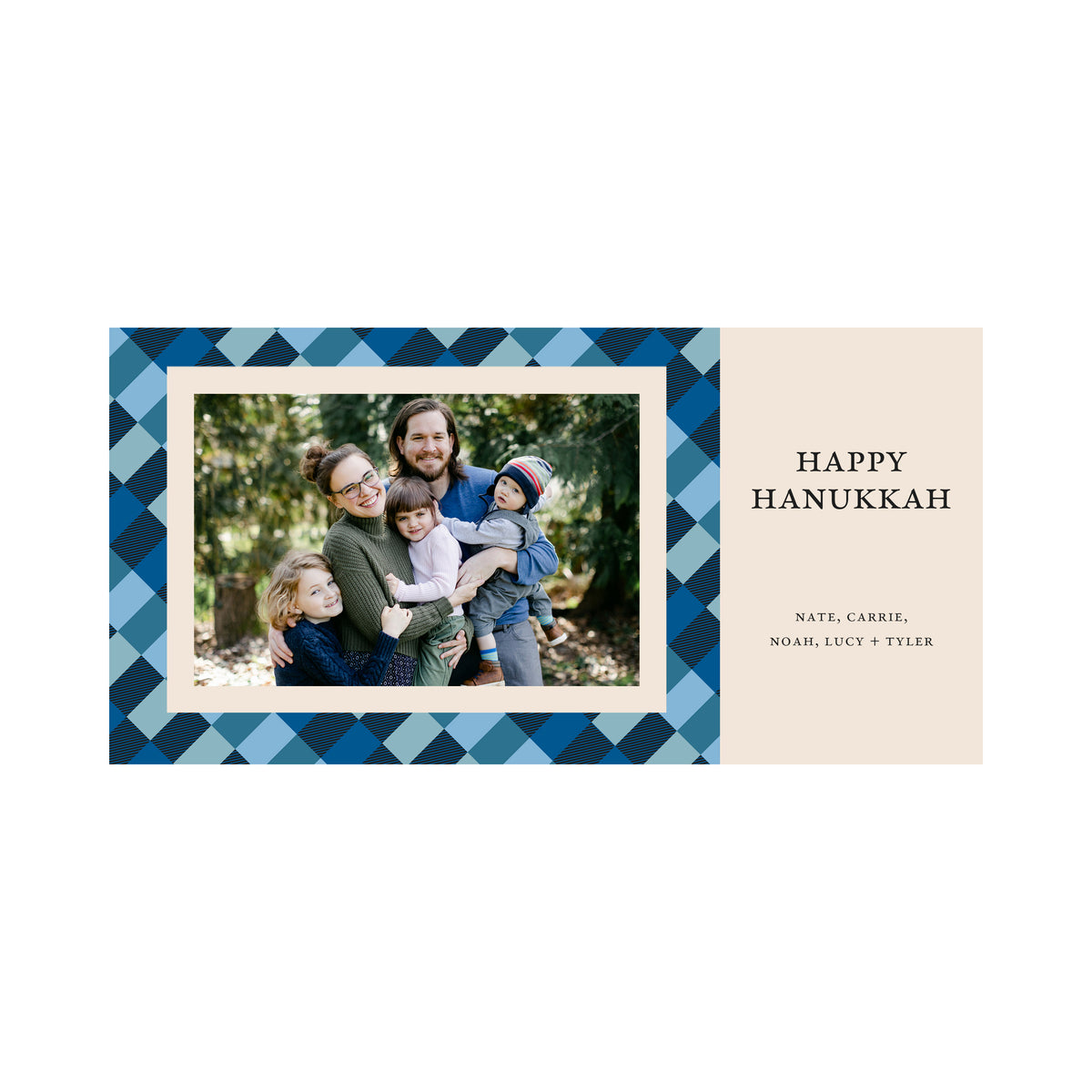 Holiday Greeting Cards - Blue-Green Pattern