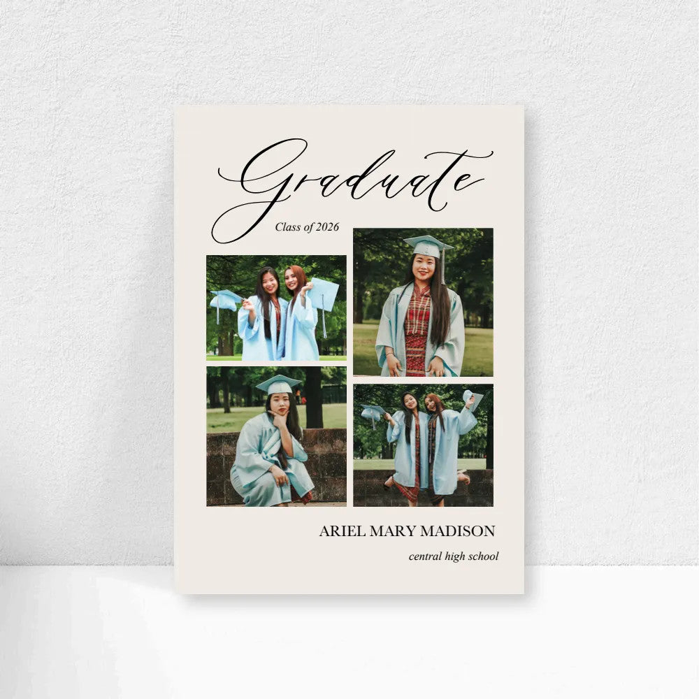 5x7 Single Sided Flat Card - GRAD (Graduate-4)