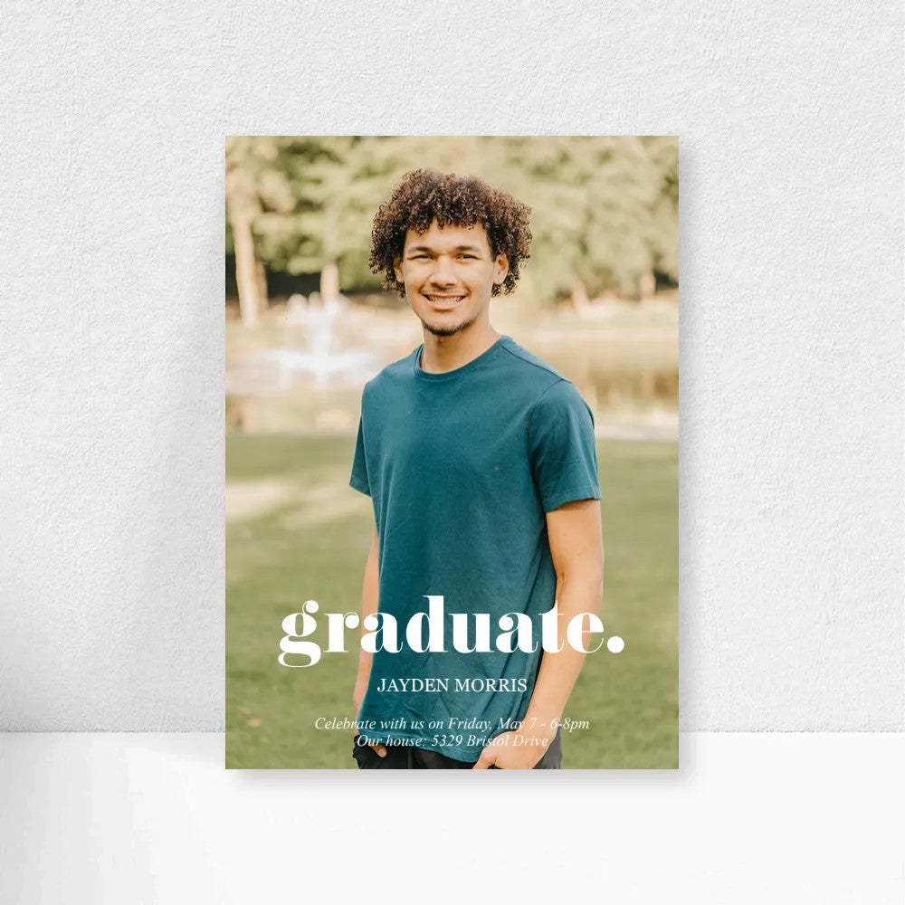 5x7 Single Sided Flat Card - GRAD (graduate.-2)