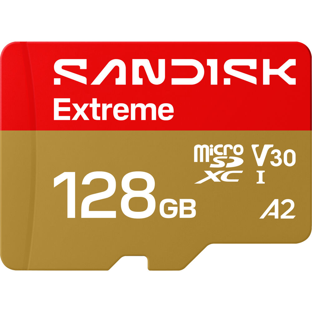 SanDisk 128GB Extreme UHS-I microSDXC Memory Card