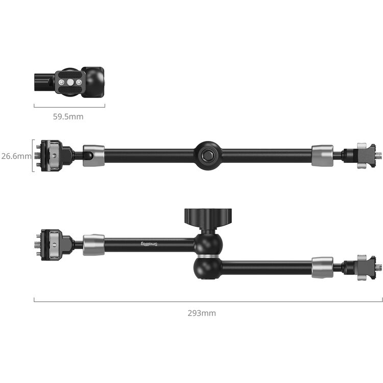 SmallRig Magic Arm Support with 1/4"-20 Screws (11")