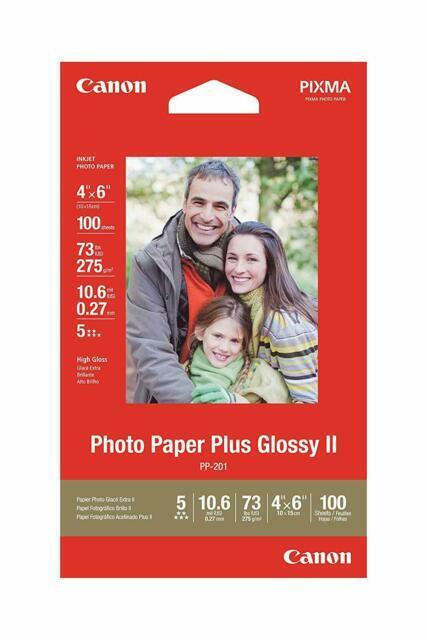 Canon Photo Paper+ Glossy II 4"x6" 100 Sheets