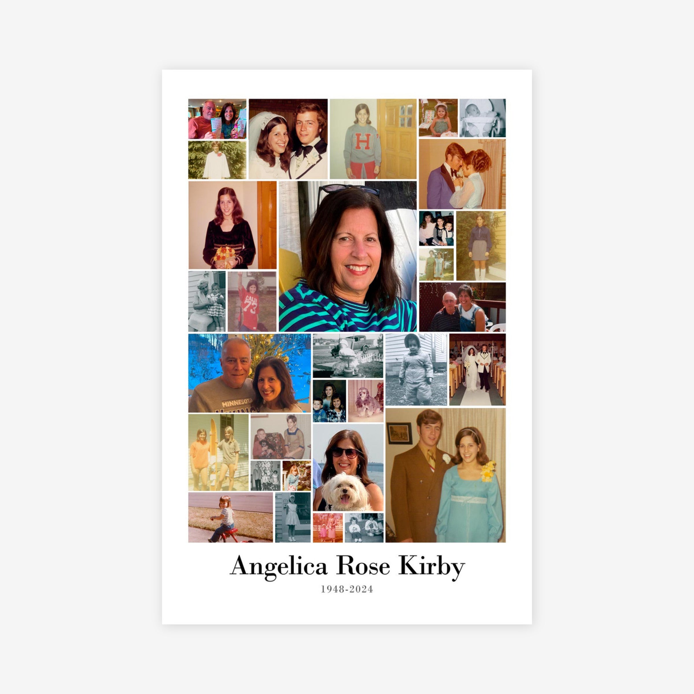 24x36 (Memorial Collage-1) Collage Print