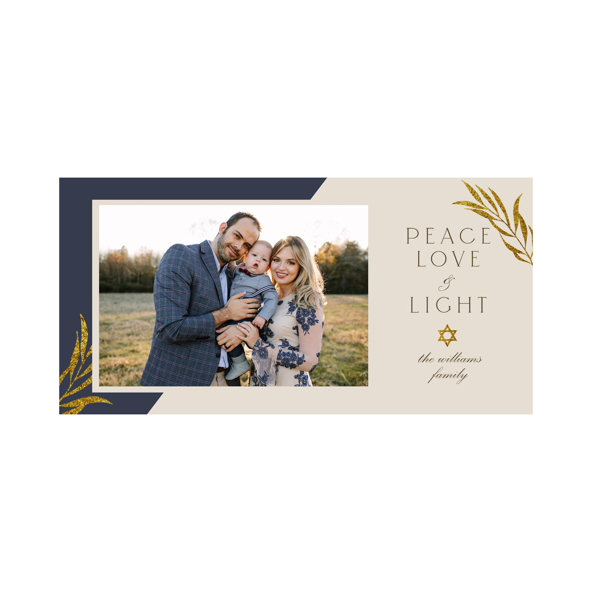 Holiday Greeting Cards - Peace, Love & Light
