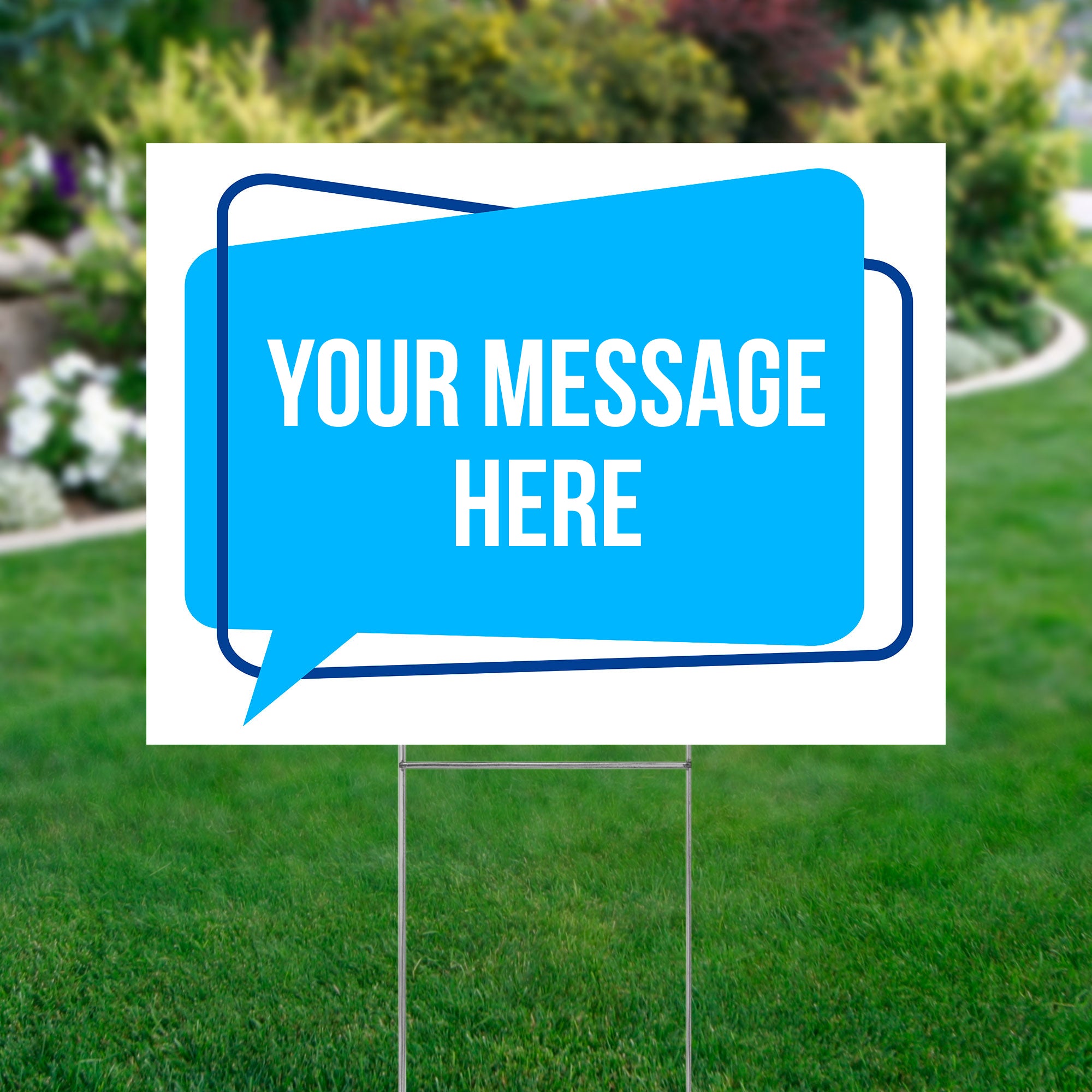 Yard Sign 24x18 (Your Message Here - Thought Bubble)