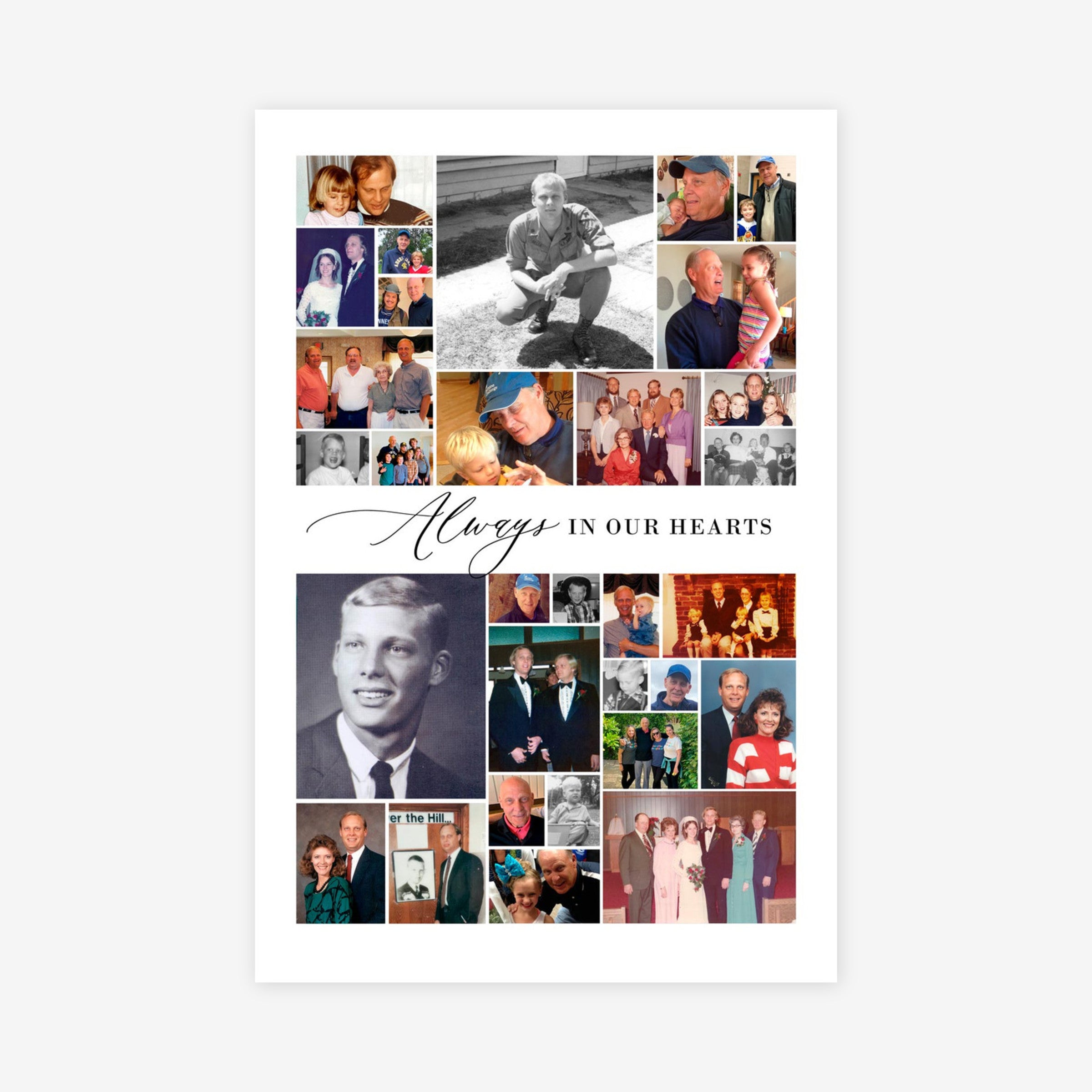 24x36 (Memorial Collage-5) Collage Print