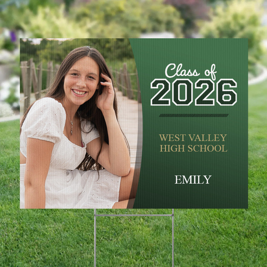 Yard Sign 24x18 (School Colors Gradient)