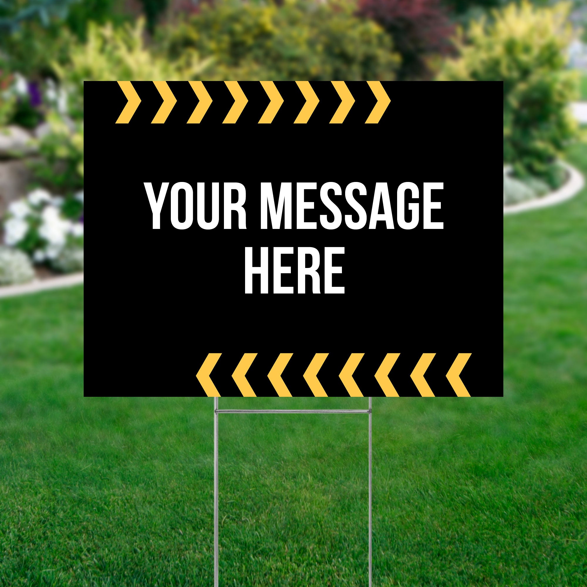 Yard Sign 24x18 (Your Message Here - Arrows)