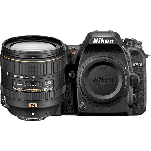 Nikon D7500 DX DSLR Camera with 16-80mm VR Lens