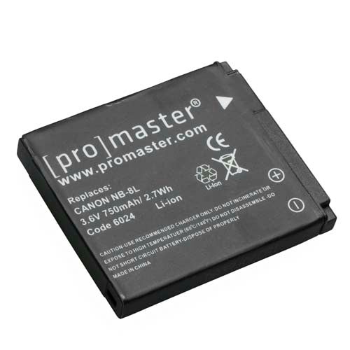 Promaster Canon NB-8L Battery (3.6V/750M)