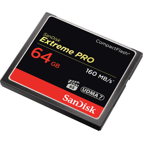 SanDisk 64GB Extreme PRO CompactFlash Memory Card (160 MB/s)