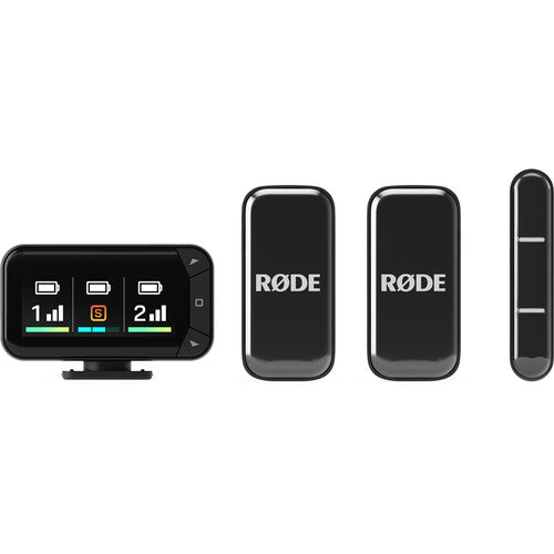 RODE Wireless Micro 2-Person Ultracompact Wireless Microphone Pro System for Cameras and Mobile Devices (2.4 GHz)