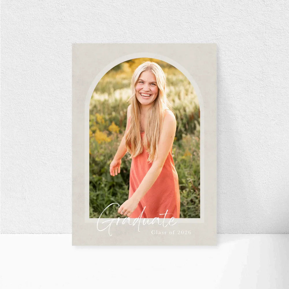 5x7 Double Sided Flat Card - GRAD (Simple Grad Arch-1)