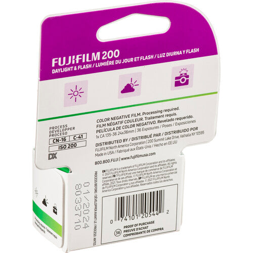 FUJIFILM 200 Color Negative 35mm 36EXP - Single Roll (Boxed)