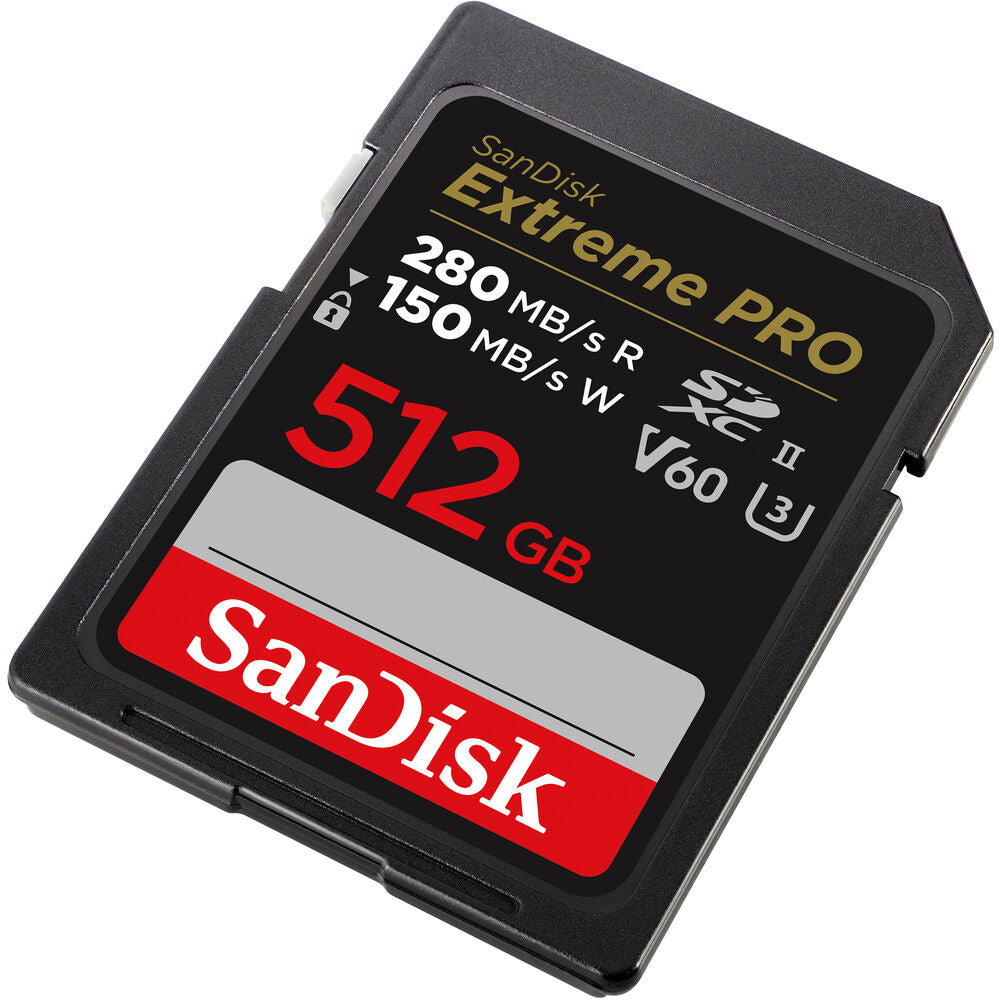 SanDisk 512GB Extreme PRO UHS-II V60 SDXC Memory Card