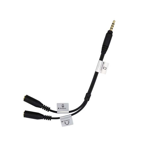 ProMaster Audio Cable 3.5mm TRRS Male Straight - Dual 3.5mm Female Straight - 7.5" Splitter