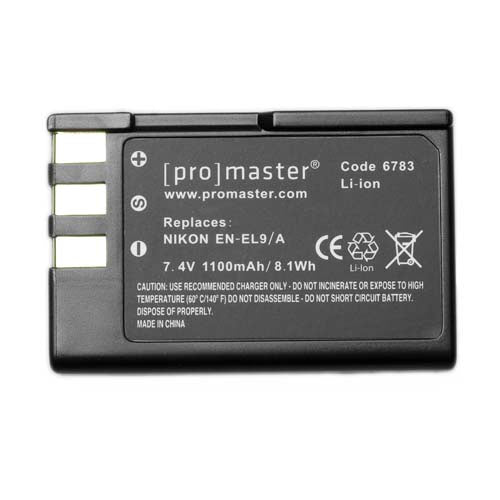 Promaster Nikon EN-EL9/A Battery (7.4V-1100M)