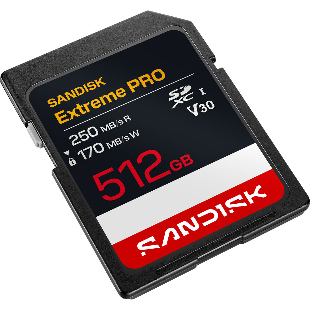 SanDisk 512GB Extreme PRO UHS-I SDXC Memory Card