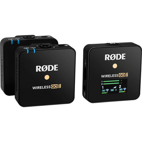 RODE Wireless GO II Compact Digital Wireless Microphone System/Recorder (2.4 GHz, Black)