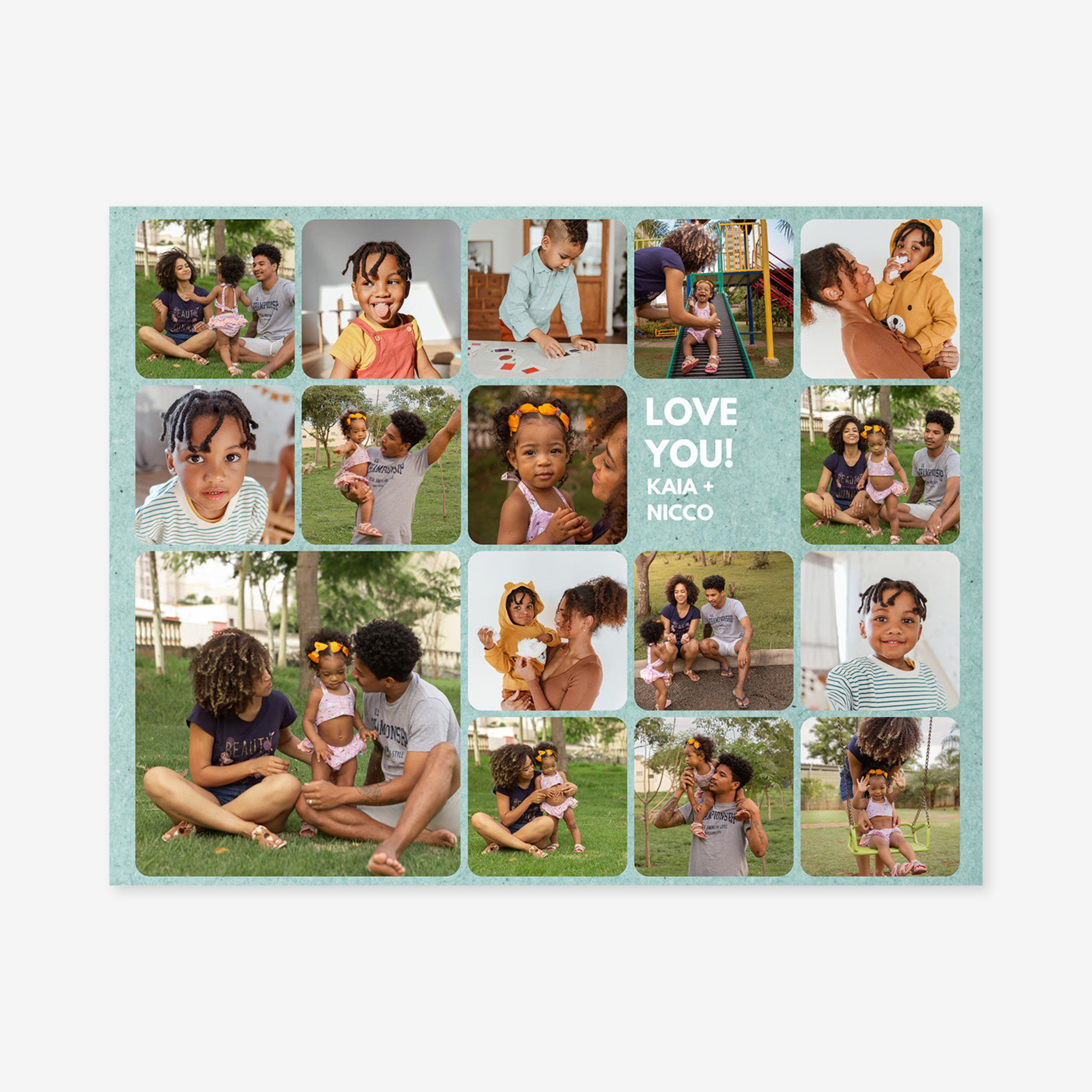 Puzzle 252 Piece - 10.5” x 13.5” Horizontal (Collage on Teal Craft)