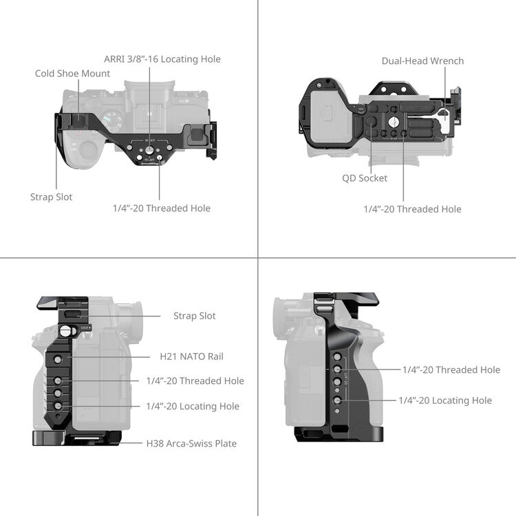 SmallRig Camera Cage for Sony a7 IV/V, a7R IV/V, a7S III, a1