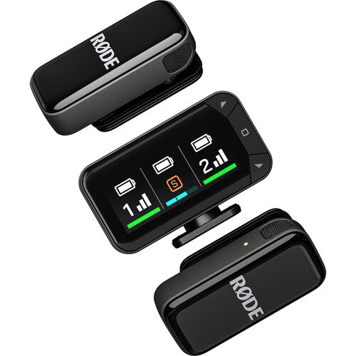RODE Wireless Micro 2-Person Ultracompact Wireless Microphone Pro System for Cameras and Mobile Devices (2.4 GHz)