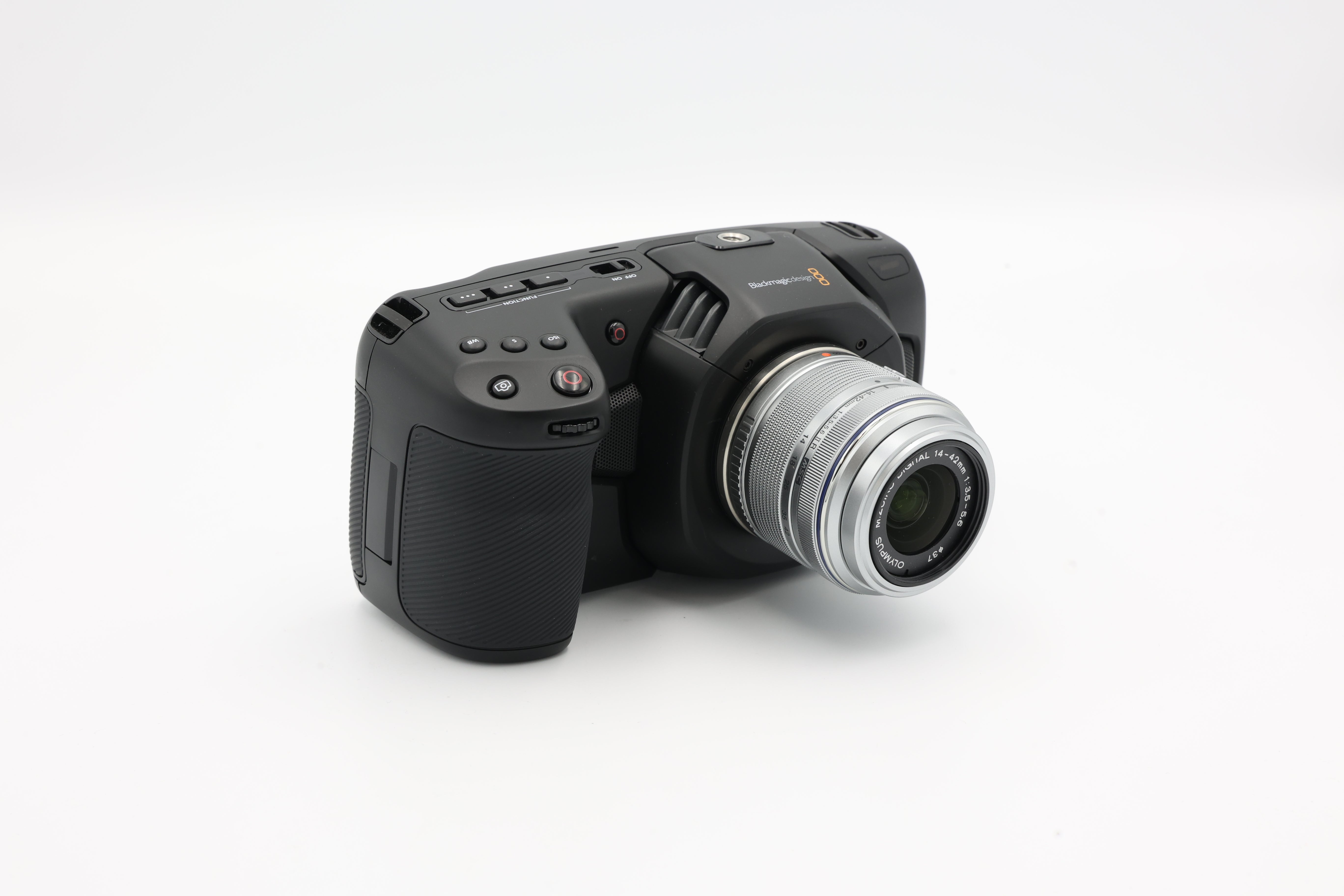 USED Blackmagic Pocket Cinema Camera 4k with OM 14-42mm & 40-150mm Lens (#201810001, ABHF77044 &  ABJI46245)