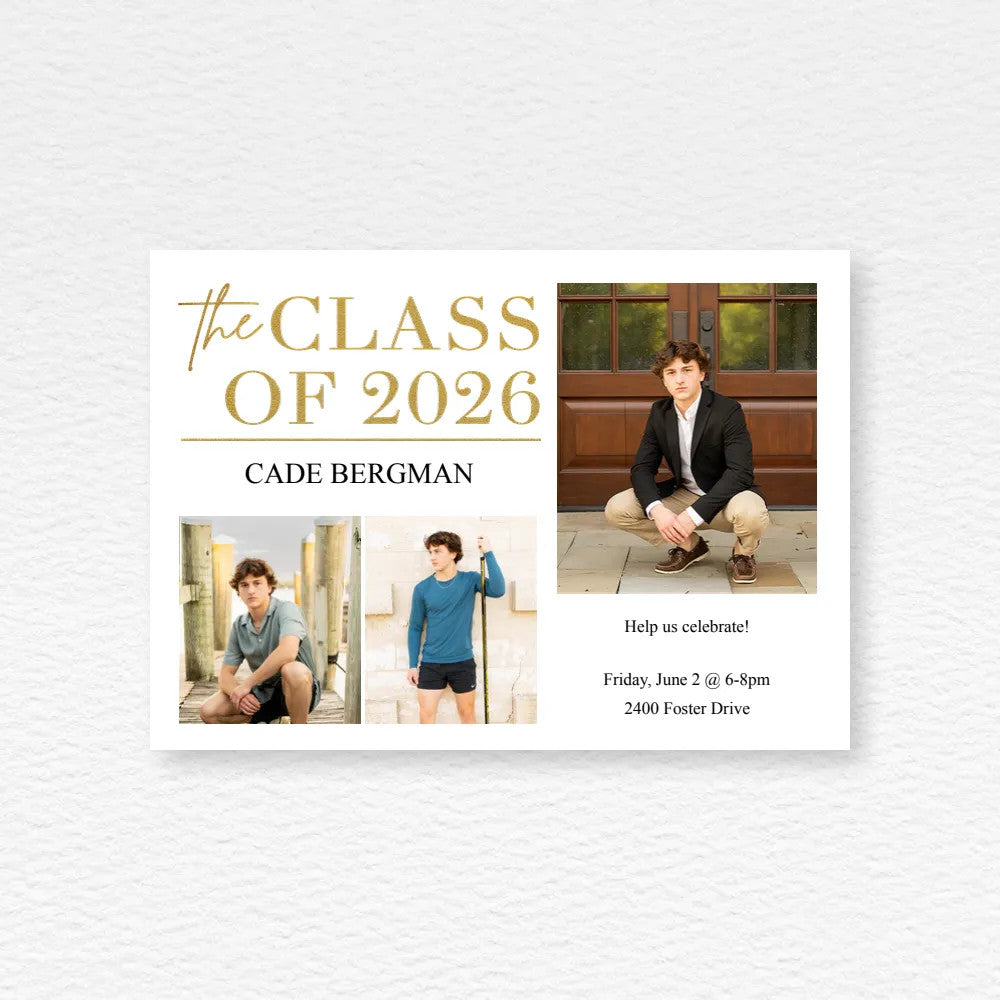 7x5 Single Sided Flat Card - GRAD (the CLASS)