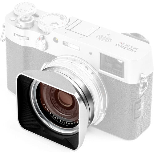 NiSi X100 Series NC UV Filter with 49mm Filter Adaptor, Metal Lens Hood and Lens Cap for Fujifilm X100/X100S/X100F/X100T/X100V (Silver)