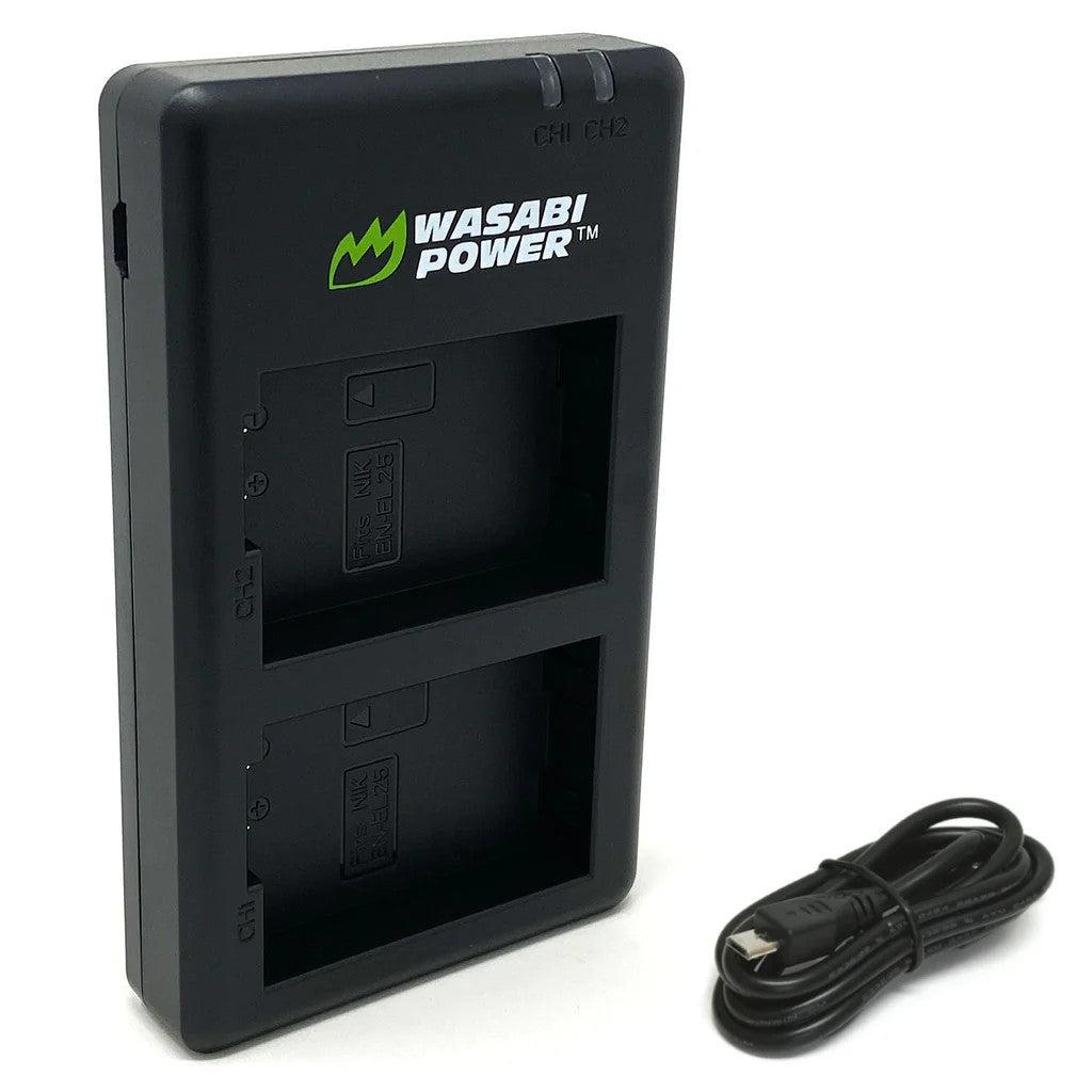Wasabi Power Nikon EN-EL25 Dual Charger v2