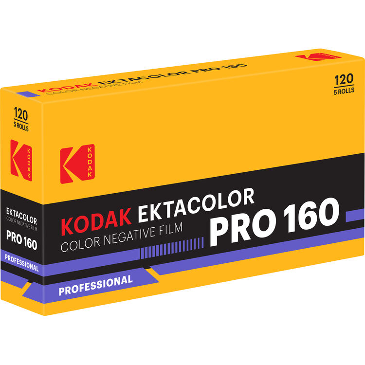 Kodak Ektacolor Pro 160 Color Negative 120 Film - Box (5 Rolls)