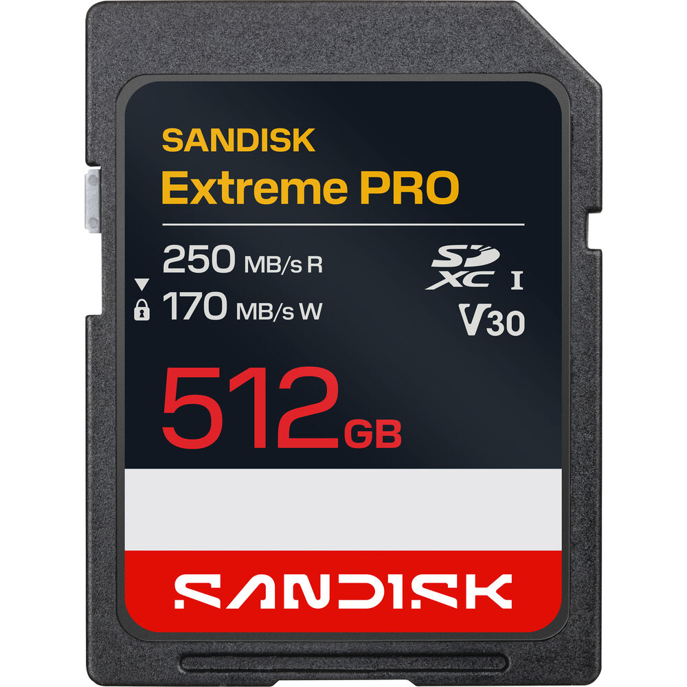 SanDisk 512GB Extreme PRO UHS-I SDXC Memory Card