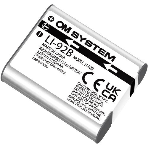 Olympus LI-92B Lithium-Ion Rechargeable Battery (3.6V/1350M)