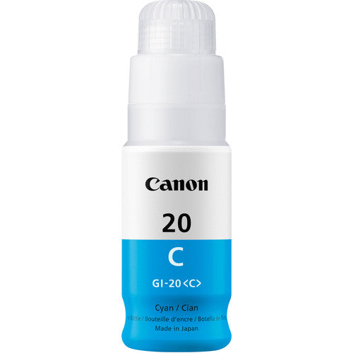 Canon GI-20 Ink for the PIXMA G7020 Printer Cyan