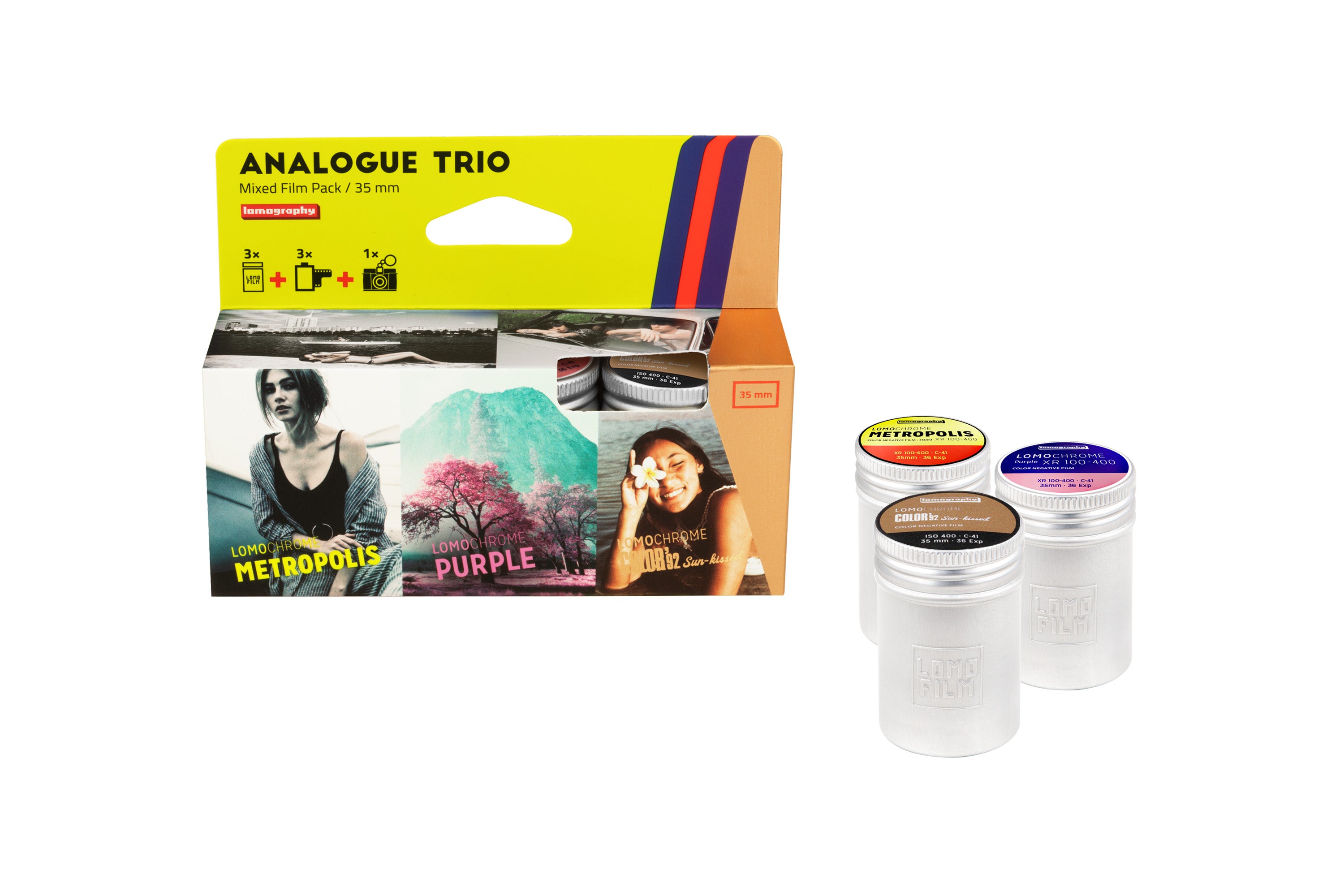 Lomography Analogue Trio Mixed Film 35mm 3 Pack