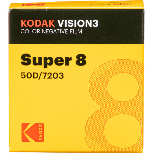 Kodak VISION3 50D Color Negative Film #7203 (Super 8, 50' Roll)