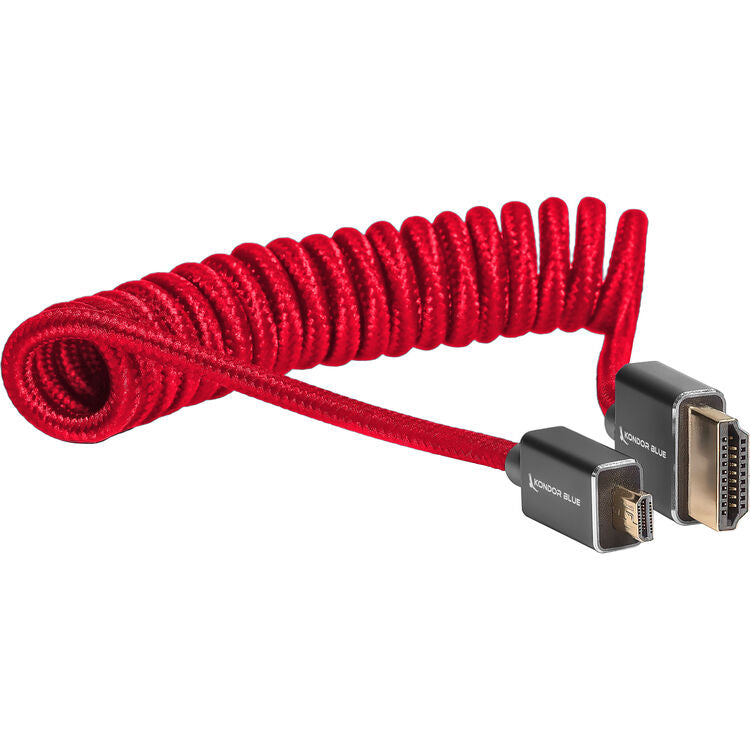 Kondor Blue Coiled Micro-HDMI to HDMI