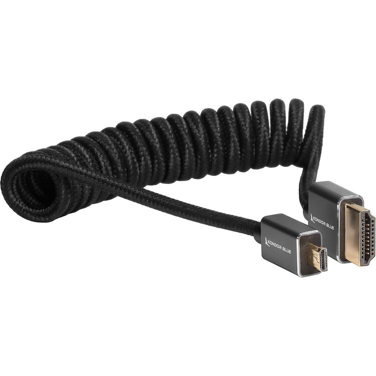 Kondor Blue Coiled Micro-HDMI to HDMI