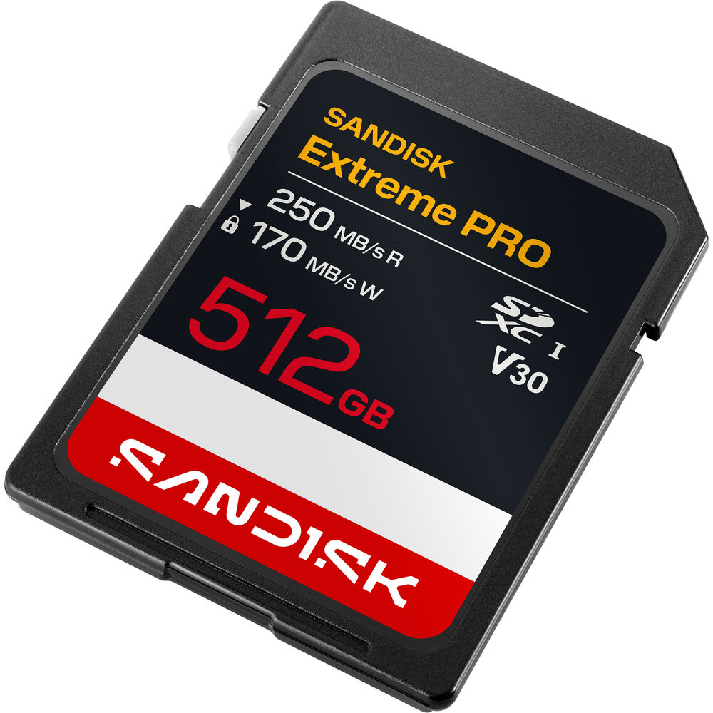 SanDisk 512GB Extreme PRO UHS-I SDXC Memory Card