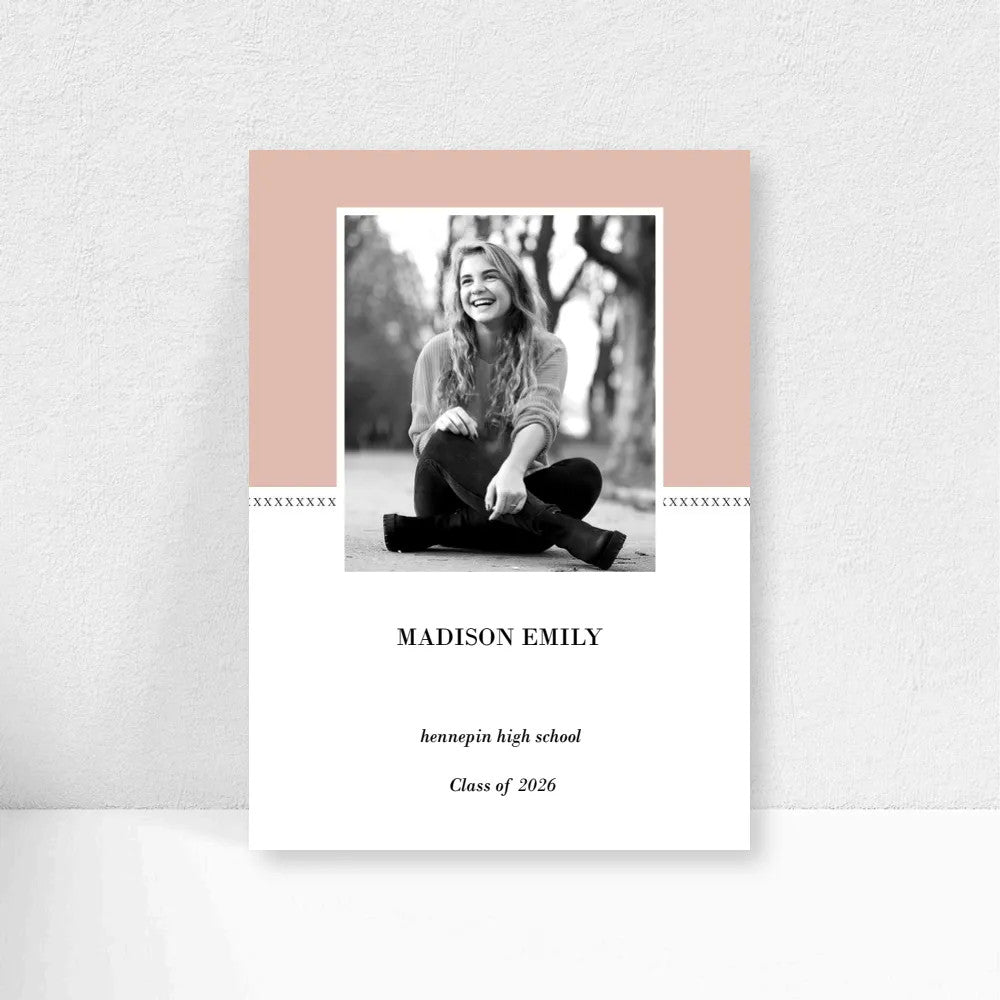 5x7 Double Sided Flat Card - GRAD (Color Block-1)