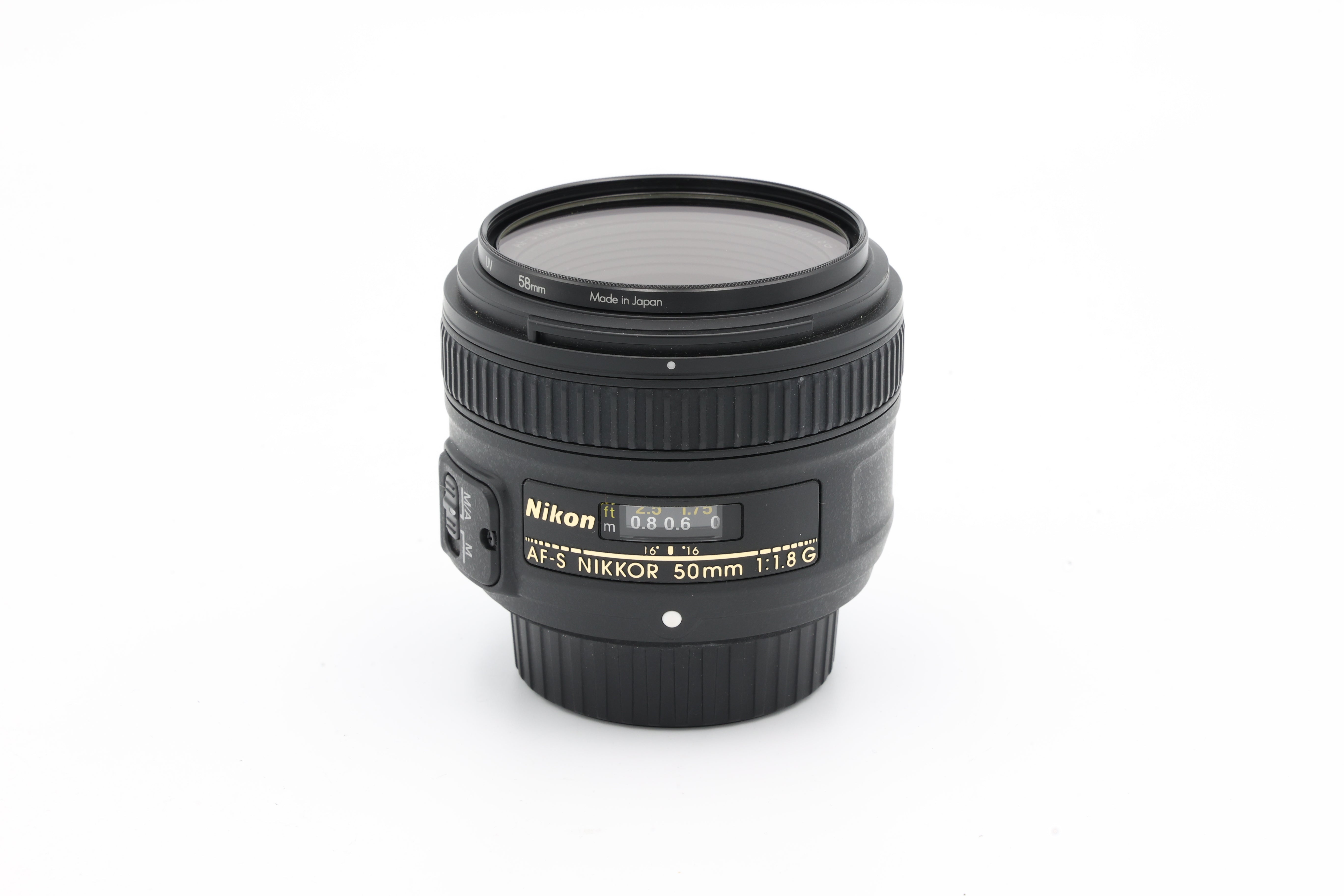 Used Nikon AF-S NIKKOR FX 50mm f/1.8G Lens Nikon F (#2525684ACP)