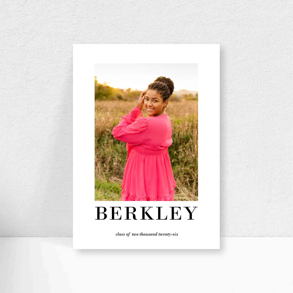 5x7 Double Sided Flat Card - GRAD (Simple Photo-1)